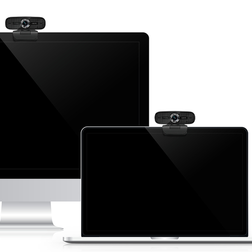 LogiLink Conference HD 2MP USB Webcam–1080p Full HD, 100° Dual Mic, Manual Focus