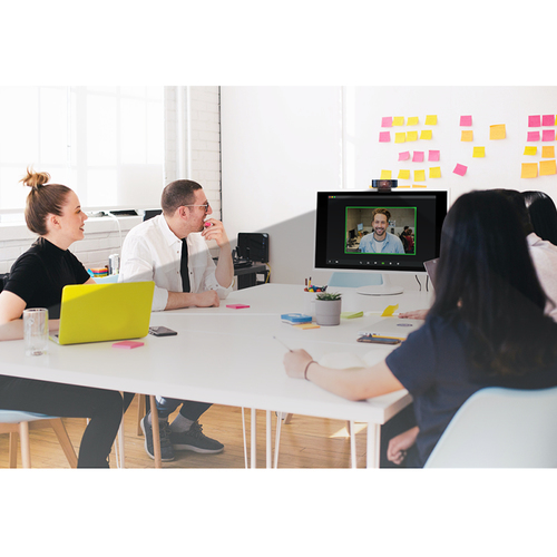 LogiLink Pro 2MP Full HD 1080p USB Webcam 80° Auto Focus Dual Mic Privacy Cover