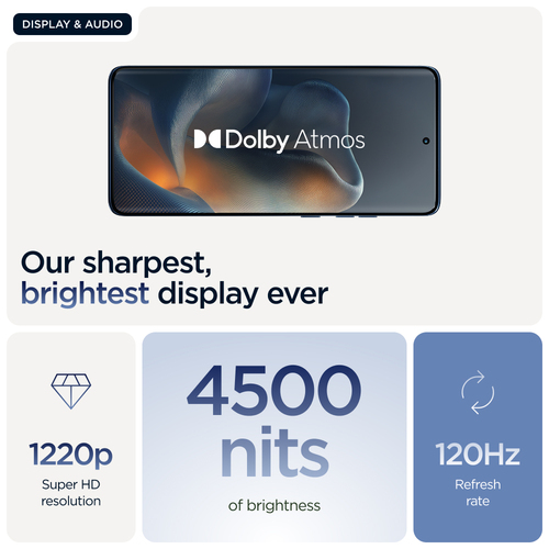 Motorola edge 60, 16.9 cm (6.67"), 12 GB, 512 GB, 50 MP, Android 15, Blue