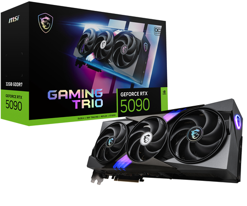 MSI GeForce RTX 5090 Gaming Trio OC 32GB GDDR7 PCI-Express Graphics Card