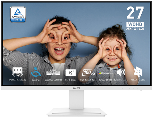 MSI Pro MP273QW E2, 68.6 cm (27"), 2560 x 1440 pixels, Wide Quad HD Monitor