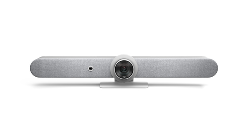 Logitech Rally Bar white 4K group video conferencing system front view