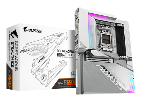Gigabyte B650E AORUS STEALTH ICE AM5 ATX Motherboard