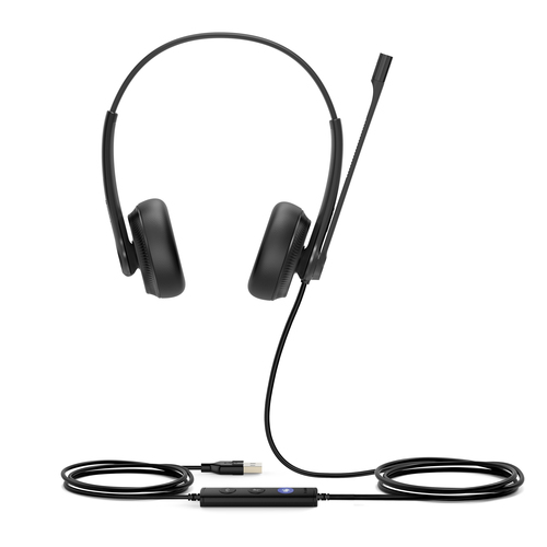 Yealink UH34 (1308043) Dual, Wired, 20 - 20000 Hz, Headset/Headphones, Black