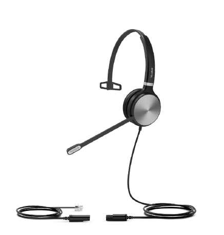 Yealink YHS36, Wired, 20 - 20000 Hz, Headset/Headphone, Black/Silver