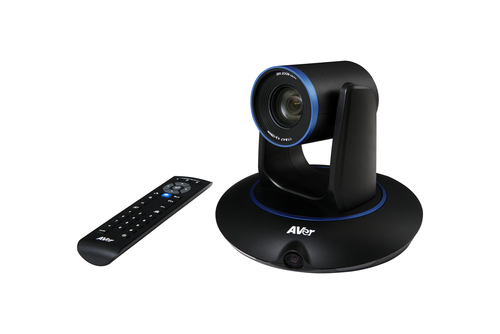 AVer PTC500S video conference camera with wide-angle lens and presenter tracking