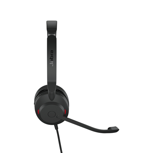 Jabra Evolve2 30 USB-A UC Stereo, Wired, 20 - 20000 Hz, Headset/Headphones, Black