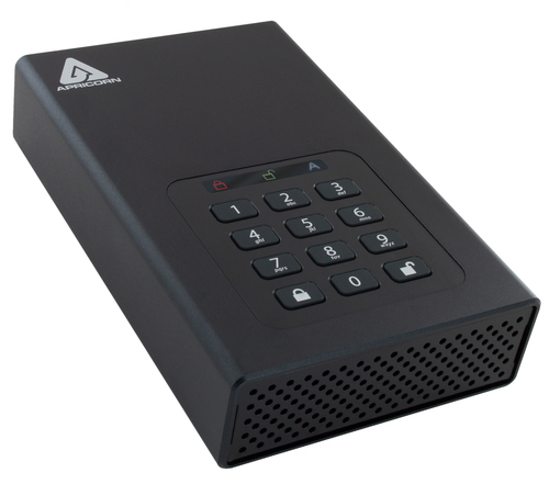 Apricorn Aegis Padlock DT, 3.2 Gen 1,  2 TB Encrypted External HDD
