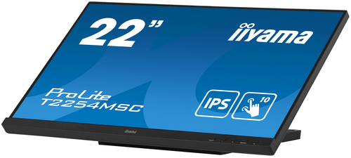 iiyama ProLite T2254MSC-B1AG 21.5" Touch Monitor showing anti-glare IPS display
