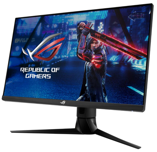 ASUS ROG Strix XG27AQ IPS gaming monitor on desk showing vivid display