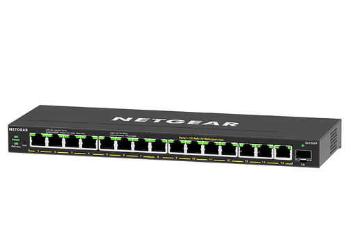 NETGEAR (GS316EP-100UKS), Gigabit PoE, Managed Switch