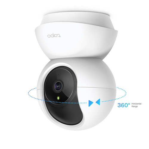 TP-Link Tapo Pan/Tilt indoor wireless IP security camera mounted on ceiling with 360° pan and 114° tilt