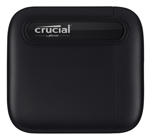 Crucial X6, 1 TB, USB Type-C, 3.2 Gen 2 (3.1 Gen 2), 540 MB/s, Black
