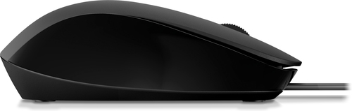 HP 150 Wired Mouse, Ambidextrous, Optical, USB Type-A, 1600 DPI
