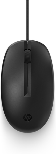 HP 128 Laser Wired Mouse, Ambidextrous, USB Type-A, 1200 DPI, Black