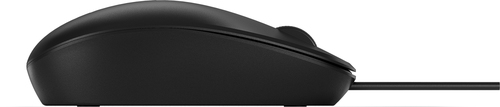 HP 128 Laser Wired Mouse, Ambidextrous, USB Type-A, 1200 DPI, Black