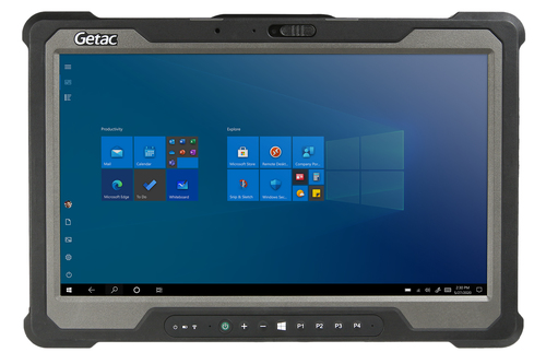 Getac A140 G2 rugged tablet rear view black fully rugged design
