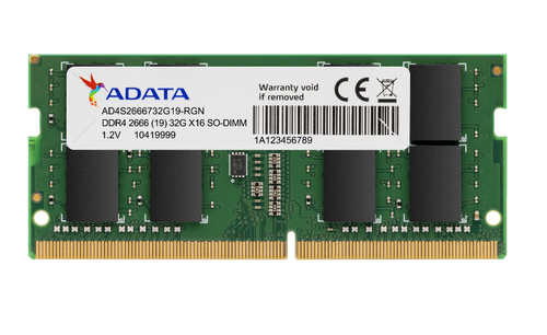 ADATA (AD4S26668G19-SGN) 8GB, DDR4, 2666 MHz, 260-pin SODIMM RAM for Laptop