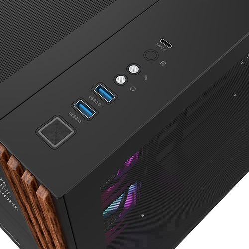 Interior layout of Thermaltake View 380 WS ARGB showing motherboard and cable management