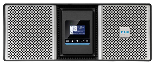 Eaton 9PX8KIRTNG2 UPS front view, 8 kVA, 8000 W, pure sine, black silver