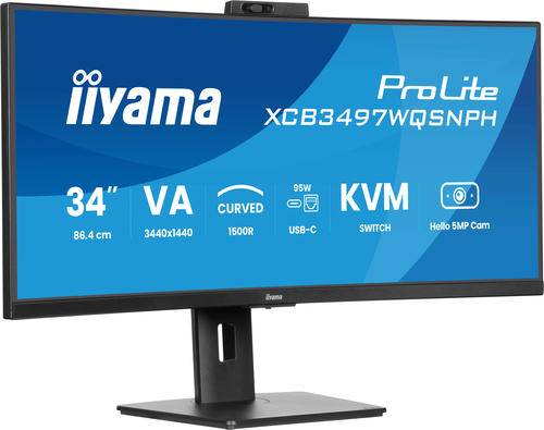 iiyama ProLite 34’’ 3440 x 1440 pixels UltraWide Quad HD LED Monitor Black
