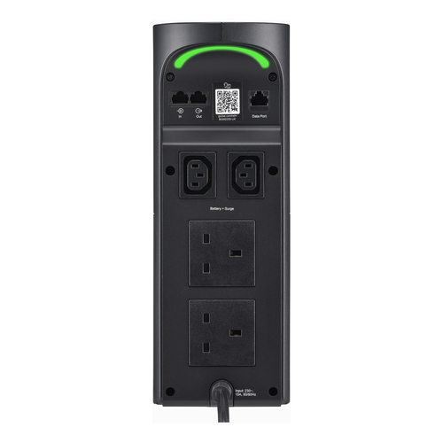 Black APC 2200VA UPS showing connected gaming devices