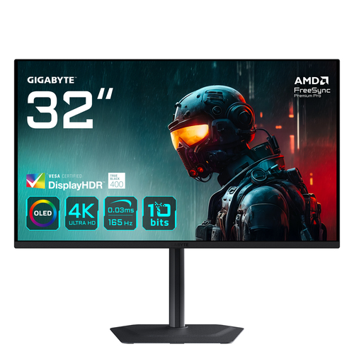 GIGABYTE (MO32U-EK), 31.5" OLED 4K UHD Gaming Monitor