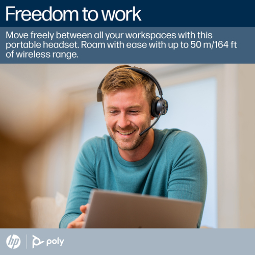 POLY Voyager (77Y93AA) 4310 BT700 dongle, Wireless, Headset/Headphones, Black