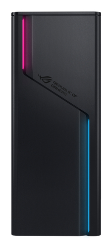 ASUS ROG G22CH compact gaming PC side profile in dark gray