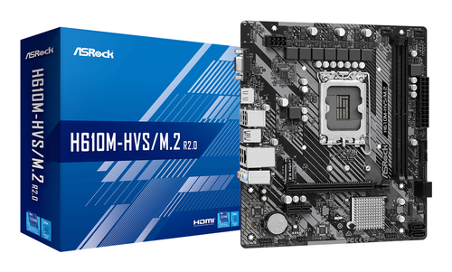 ASRock H610M-HVS/M.2 R2.0 Micro ATX LGA1700 Motherboard