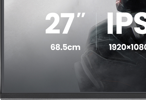 iiyama 27 inch Full HD monitor side view with slim bezel design