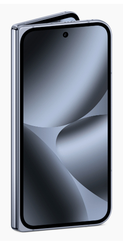 Google Pixel 10 Pro Fold stone color folded view with slim 6.4 inch outer display