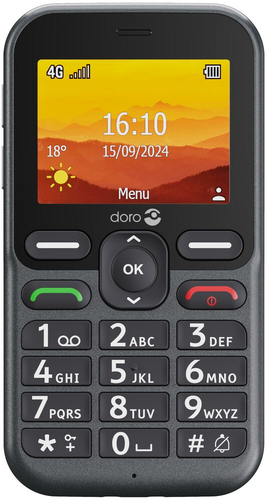 Doro Leva L10, Bar, Single SIM, 6.1 cm (2.4"), 2 MP, 1150 mAh, Graphite