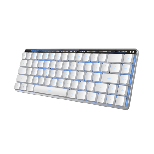 ASUS ROG Falchion RX Low Profile white keyboard with ROG RX optical switches