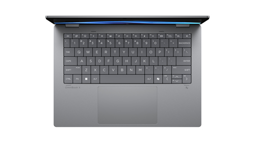 HP OmniBook X Flip 14 inch touchscreen laptop open display view