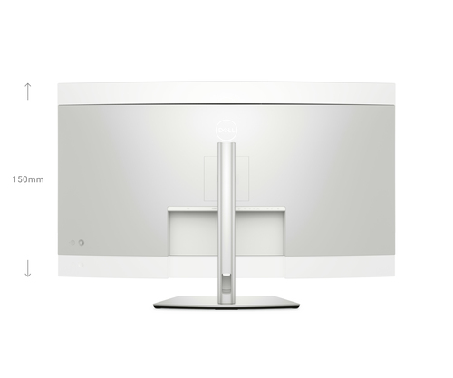 Dell UltraSharp U4025QW monitor rear ports view