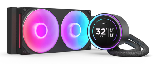 NZXT Kraken Elite 240 RGB, All-in-one liquid cooler, 12 cm, Black