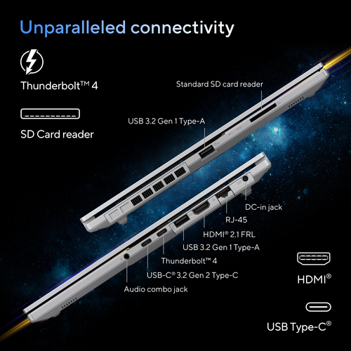 ASUS Vivobook Pro 15 OLED Intel Core Ultra 9 2880 x 1620 pixels, 16 GB, 1 TB