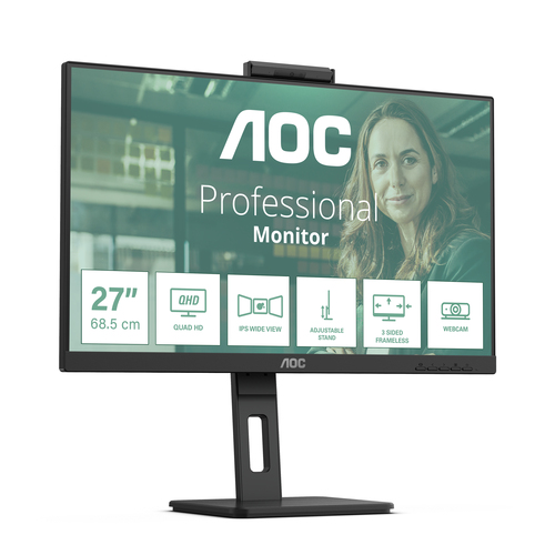 AOC Q27P3QW, 68.6 cm (27"), 2560 x 1440 pixels, Quad HD Monitor