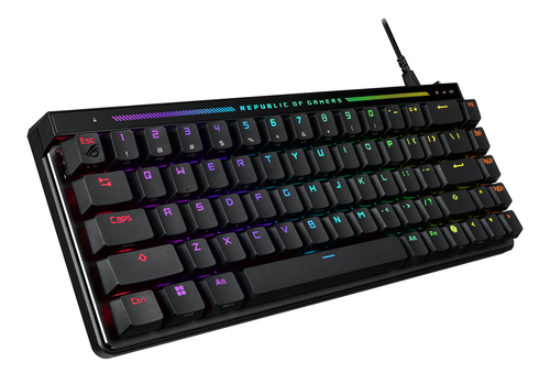 ASUS ROG Falchion Ace HFX, 65%, Wired Gaming Keyboard USB RGB LED, Black