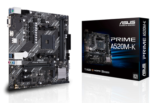 Asus PRIME A520M-K Micro ATX AM4 Motherboard