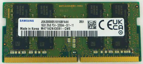 Samsung (M471A2K43EB1-CWE) 16GB, DDR4, 3200 MHz, 260-pin SODIMM RAM for Laptop