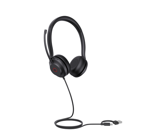 Yealink UH35 Dual USB-C/A (1308163), Wired, 20 - 20000 Hz, Headset/Headphones, Black
