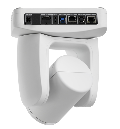 Indoor PTZ camera mounted for remote teaching or online meetings