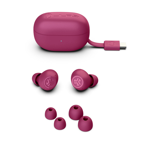 JLab Go Pop ANC, True Wireless Stereo (TWS), 20 - 20000 Hz, Headset/Earbuds, Fuchsia