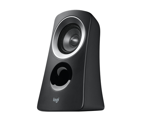 Wired Logitech Z313 speakers with control pod for desktop use