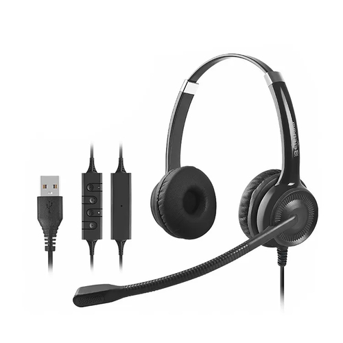 JLC H78 Noise Cancelling USB Stereo, Wired, Headset/Headphones, Black