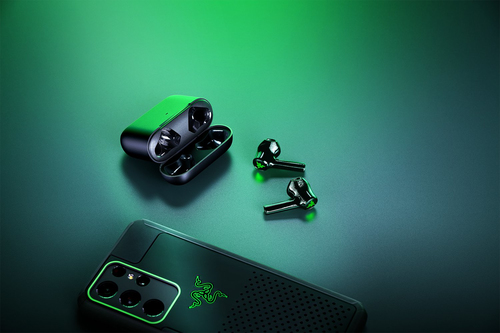 Razer Hammerhead X water resistant wireless earbuds side profile