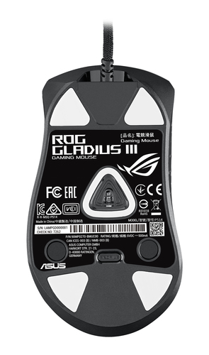 ASUS ROG Gladius III, Right-hand, Optical, USB/A, 19000 DPI, Mouse