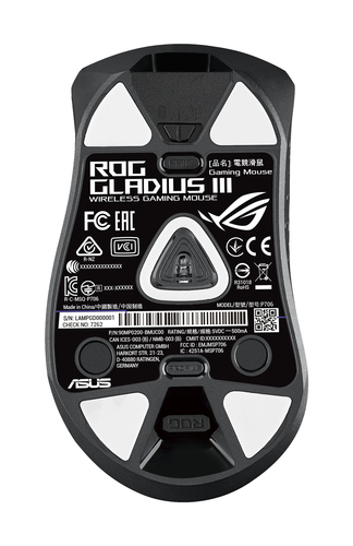 ASUS ROG Gladius III, Right-hand, Optical, USB/A, 19000 DPI, Mouse
